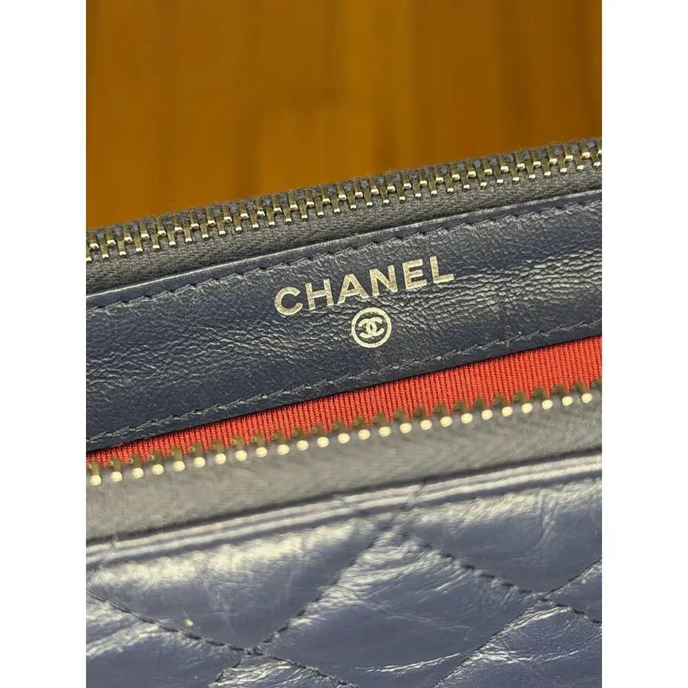 Chanel Gabrielle Womens Small Crossbody Blue Leather - Picture 11 of 16